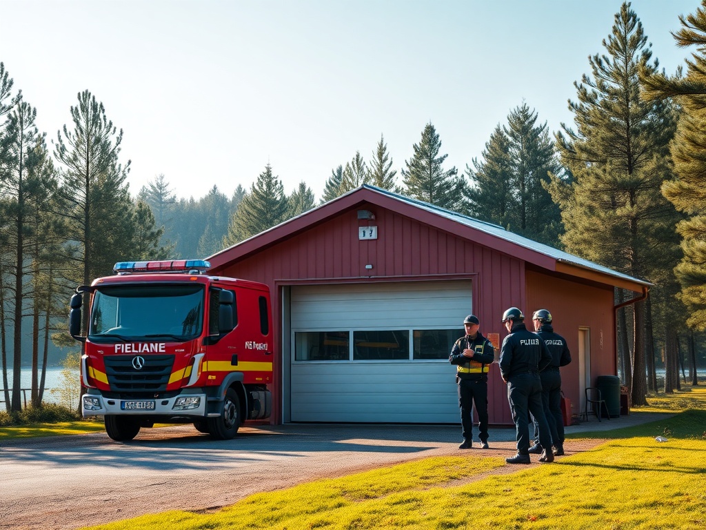Funkcjonariusze policji podczas patrolu w Kętrzynie, realizując nową strategię bezpieczeństwa w powiecie kętrzyńskim