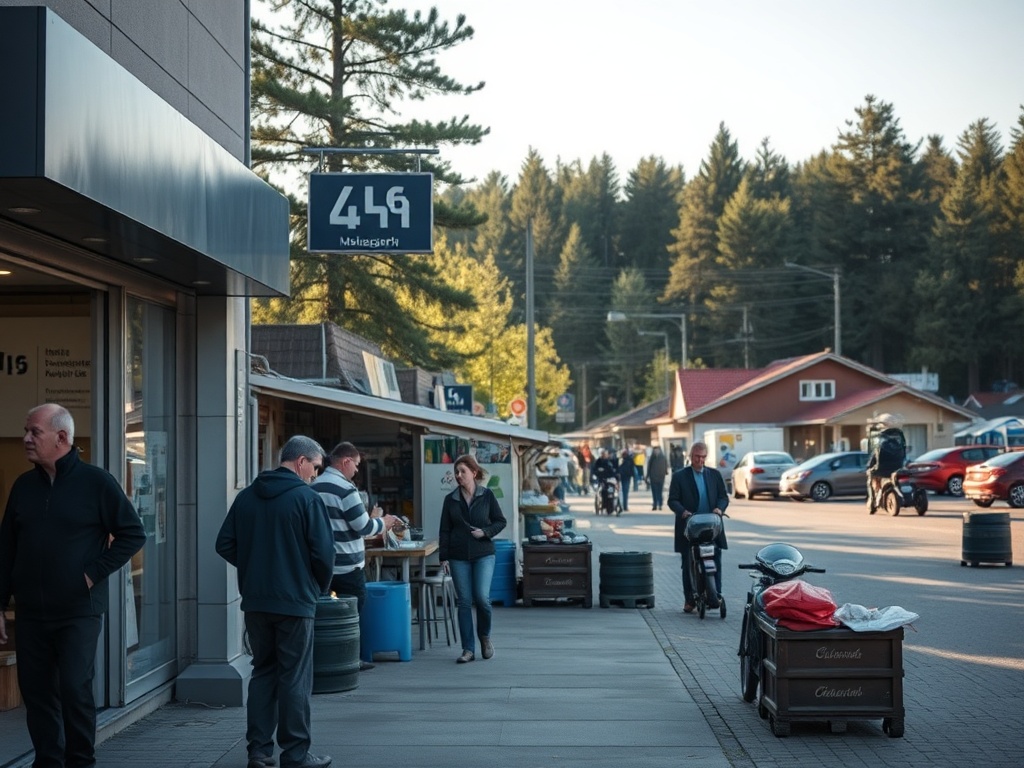 Mapa Kętrzyna z zaznaczonymi obszarami inwestycji w chodniki i bezpieczne przejścia